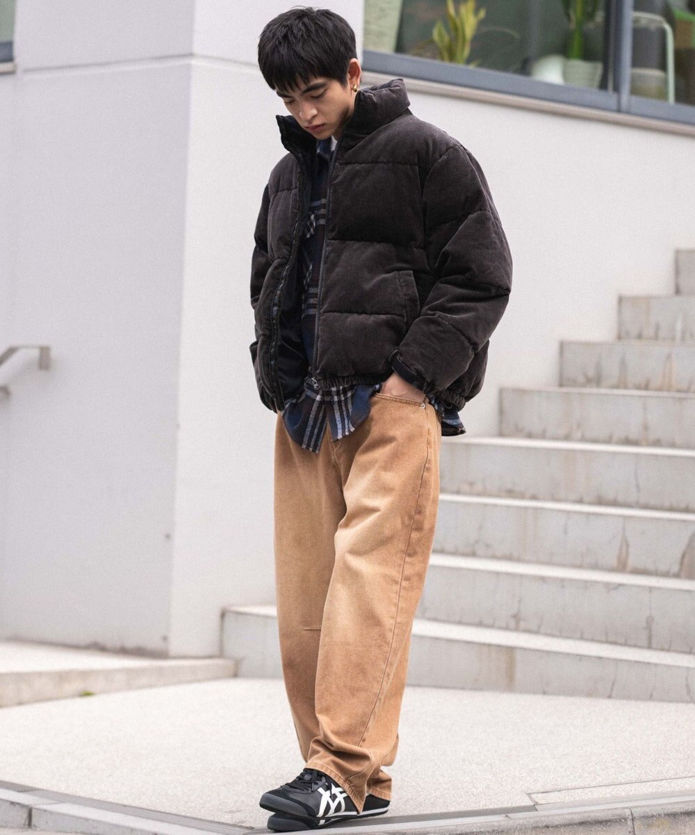 WEGO 【ユニセックス着用ITEM/MLサイズ展開】コーデュロイパファーブルゾン 