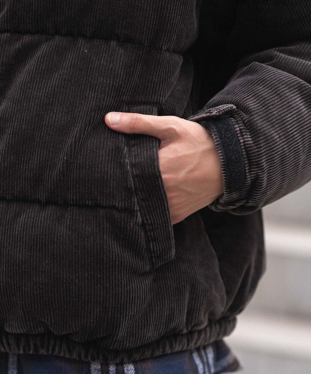 WEGO 【ユニセックス着用ITEM/MLサイズ展開】コーデュロイパファーブルゾン 