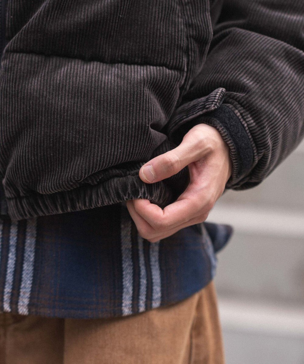 WEGO 【ユニセックス着用ITEM/MLサイズ展開】コーデュロイパファーブルゾン 