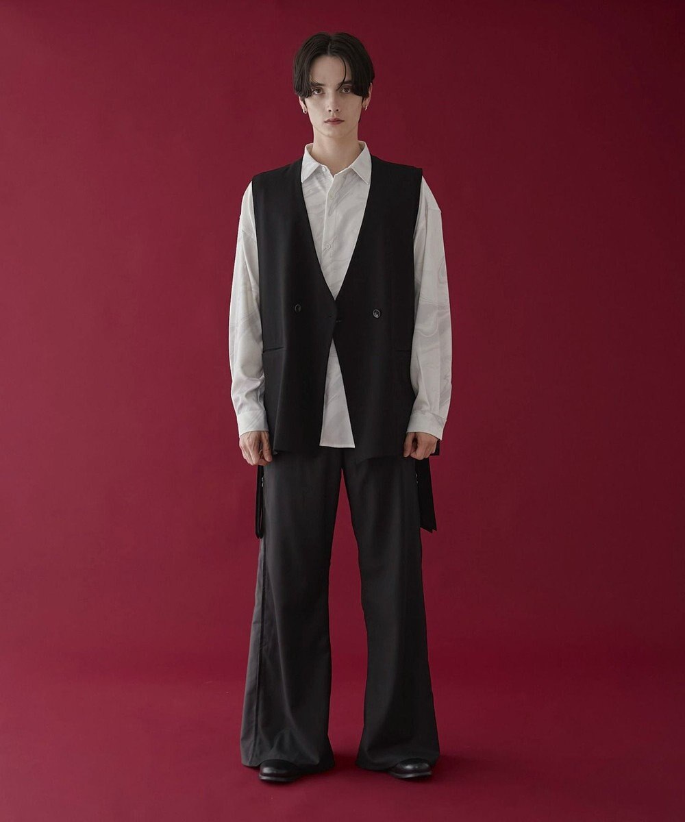 WEGO 【ユニセックス着用ITEM】サイドZIPフレアスラックス 