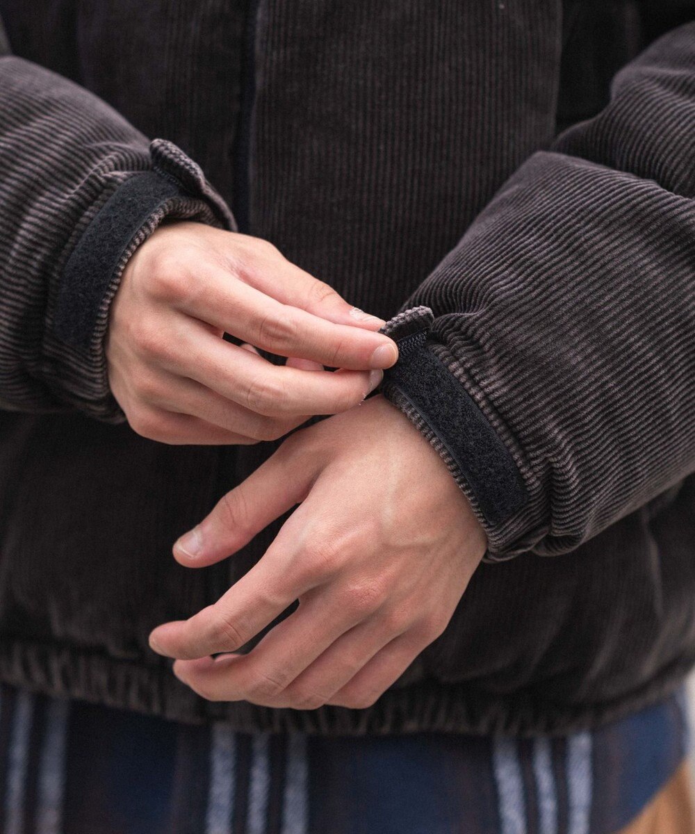 WEGO 【ユニセックス着用ITEM/MLサイズ展開】コーデュロイパファーブルゾン 