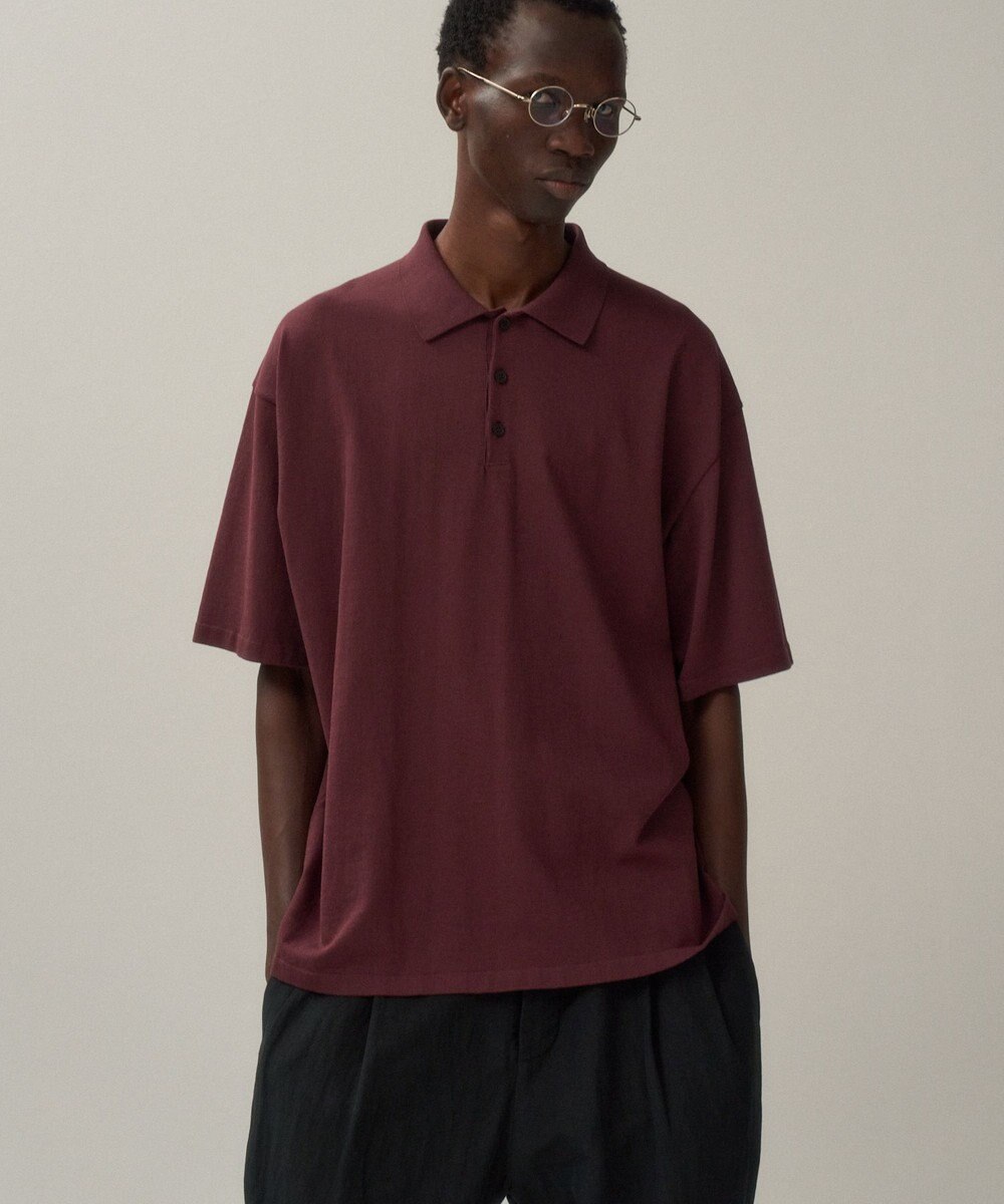 ATON FRESCA KNIT | ハーフスリーブポロセーター - UNISEX 