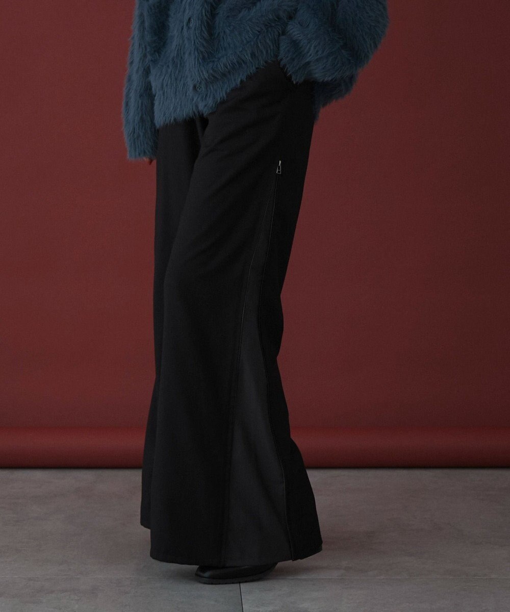 WEGO 【ユニセックス着用ITEM】サイドZIPフレアスラックス 