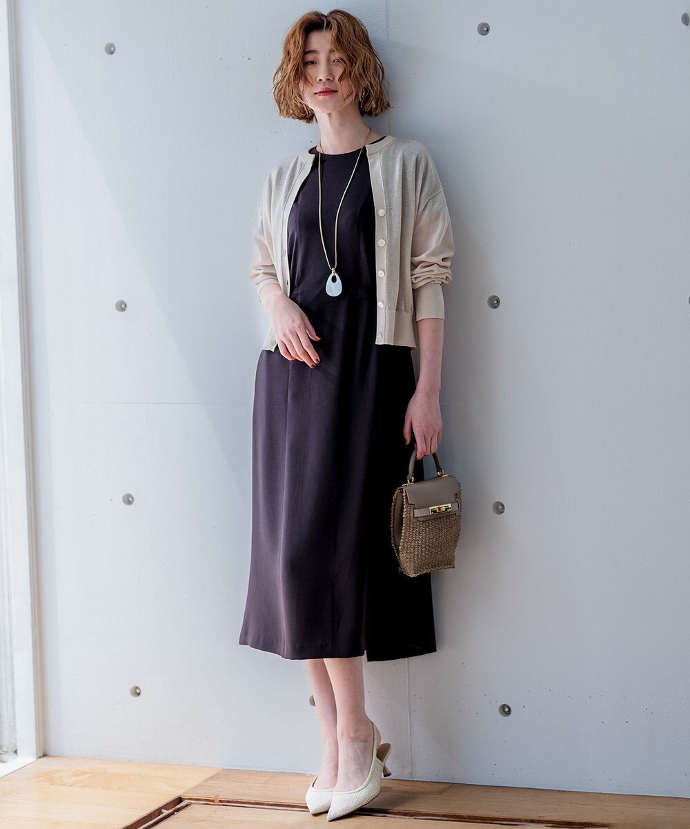 23区 L 【洗える】ライトシアーニット カーディガン 