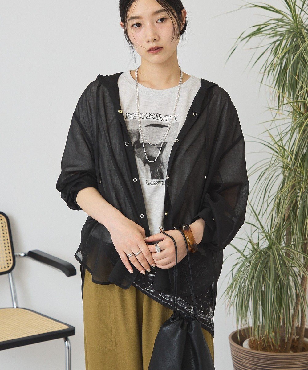 AMERICAN HOLIC シアーフーディーシャツ 