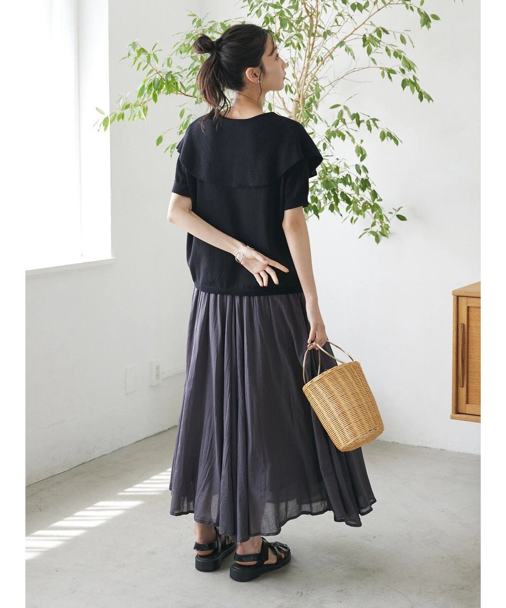 CRAFT STANDARD BOUTIQUE ＢＩＧカラー半袖ニットプルオーバー 