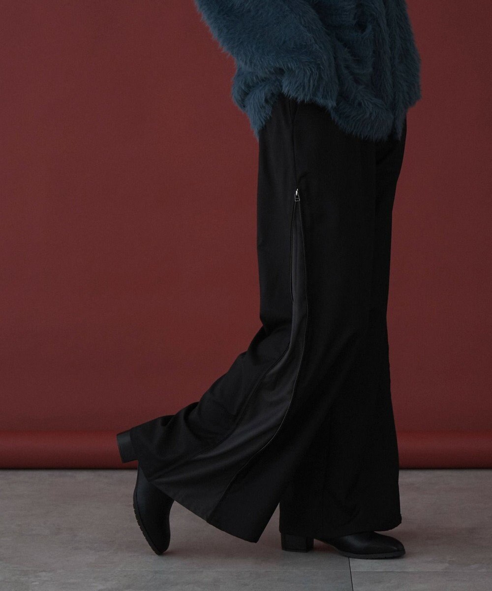 WEGO 【ユニセックス着用ITEM】サイドZIPフレアスラックス 