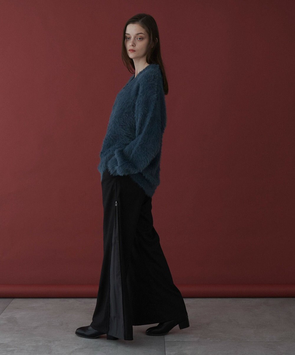 WEGO 【ユニセックス着用ITEM】サイドZIPフレアスラックス 