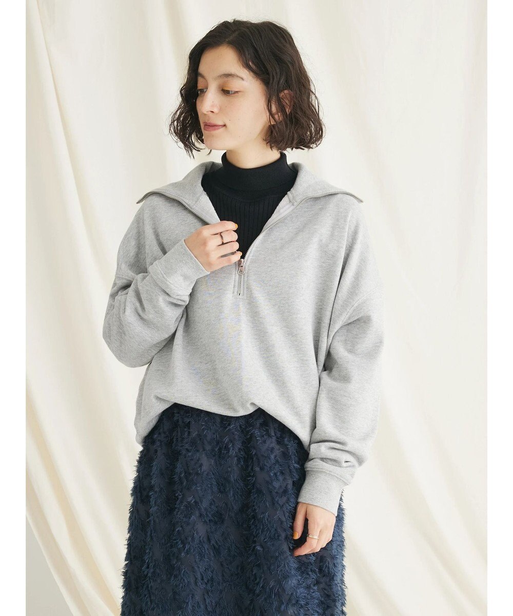 CRAFT STANDARD BOUTIQUE 　裏毛セーラーカラーＺＩＰプルオーバー 