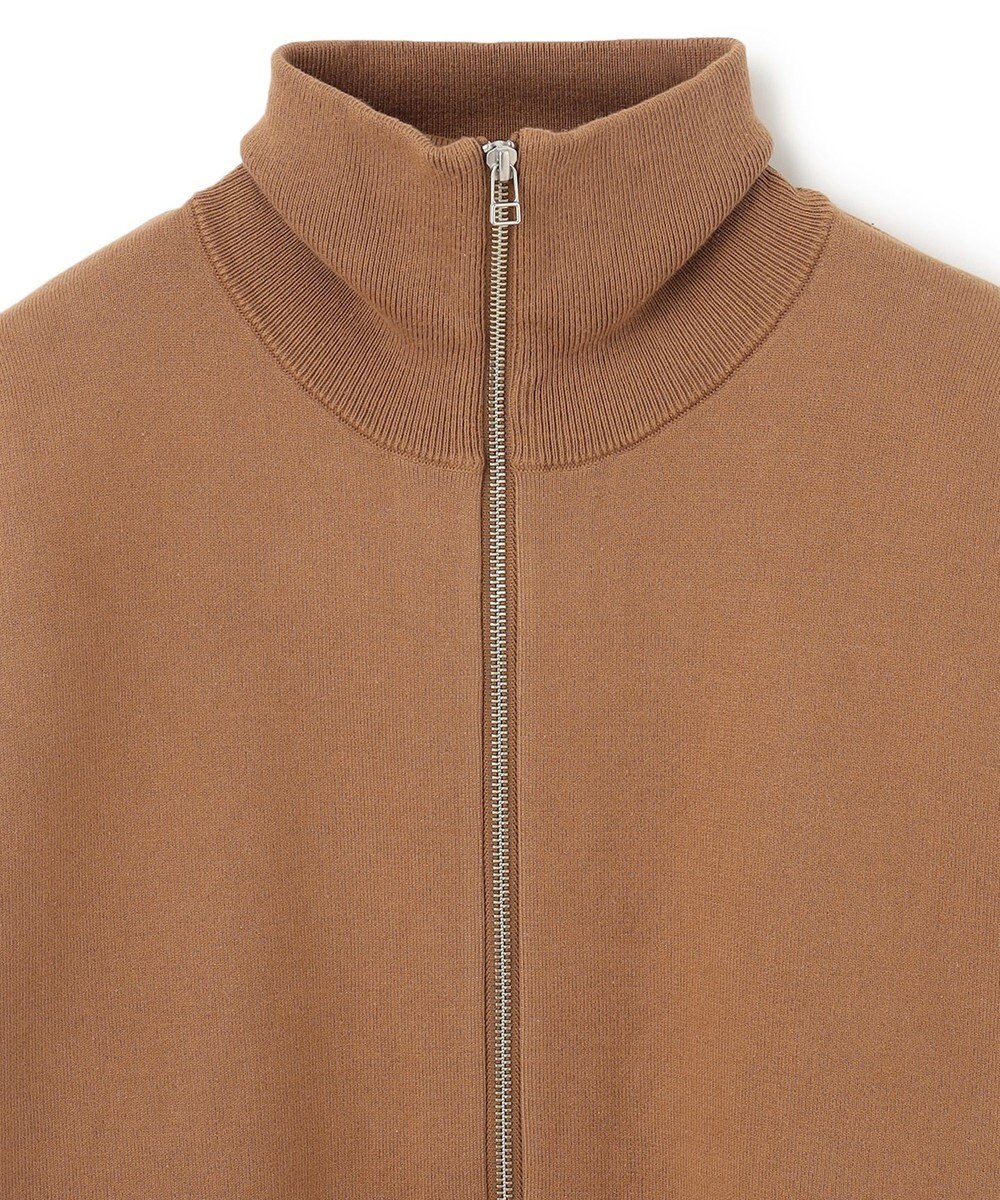 UNFILO MENS 【男女兼用/新色追加】スウェットライク ジップ タートルネックニット [24年秋冬商品] 