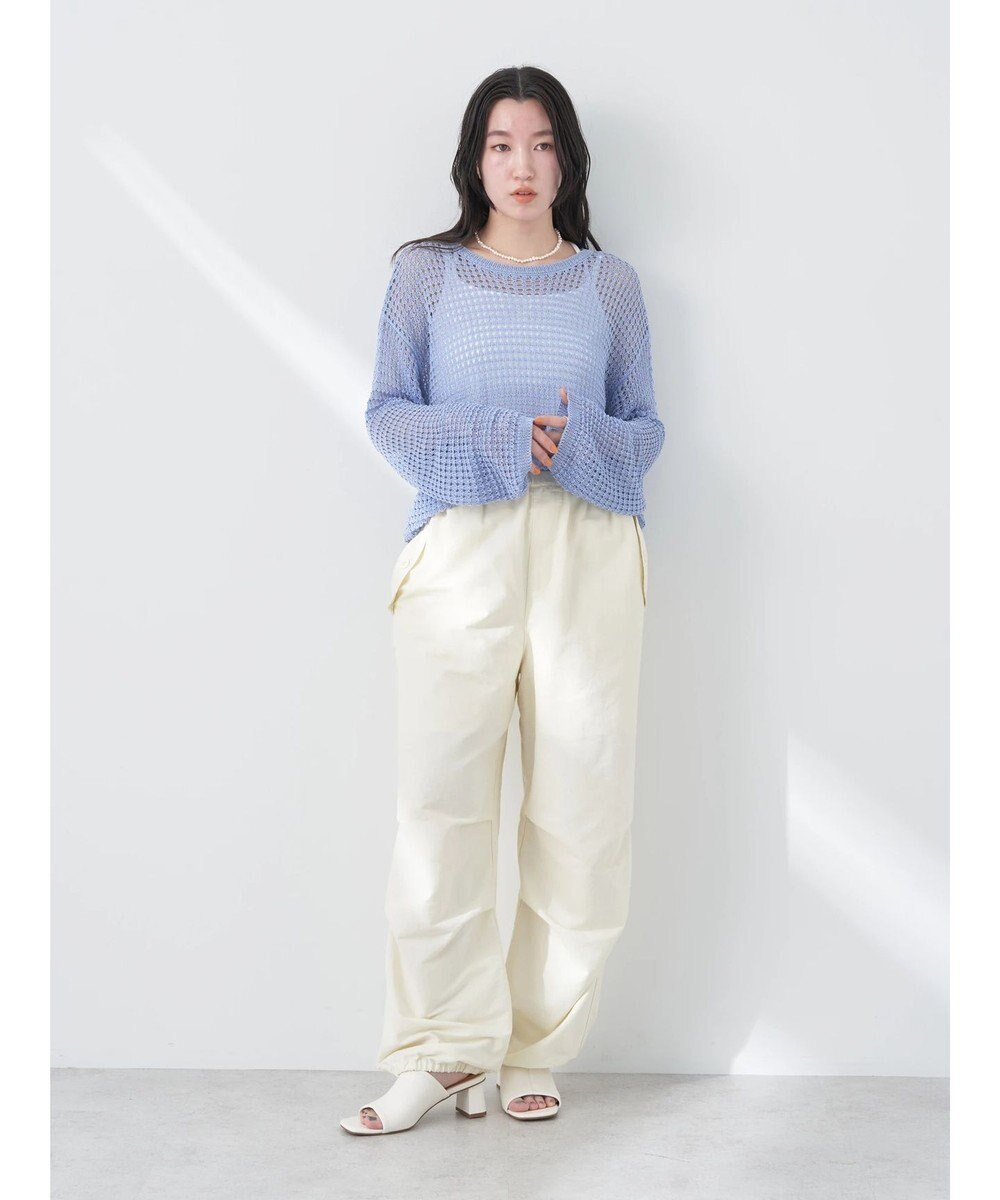 earth music&ecology レーシーニットプルオーバー 