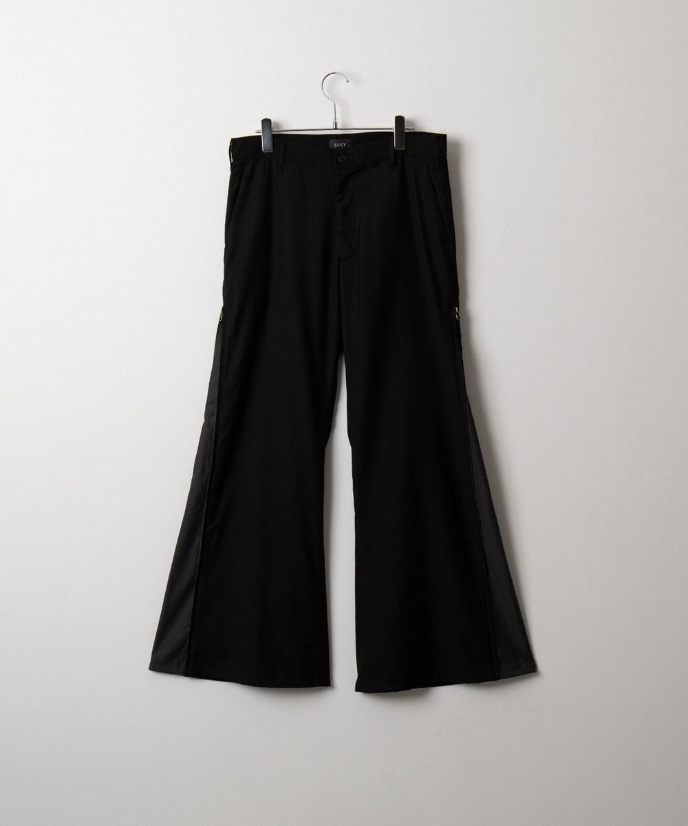 WEGO 【ユニセックス着用ITEM】サイドZIPフレアスラックス 