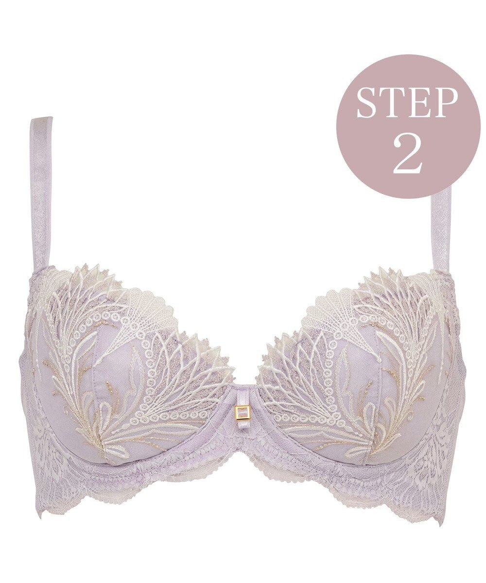 BRADELIS New York 【BRADELIS New York/ 育乳補整ブラ・STEP2 寄せる】ローズステップ2ブラ26S1 補正下着 しっかり谷間を作るブラ 