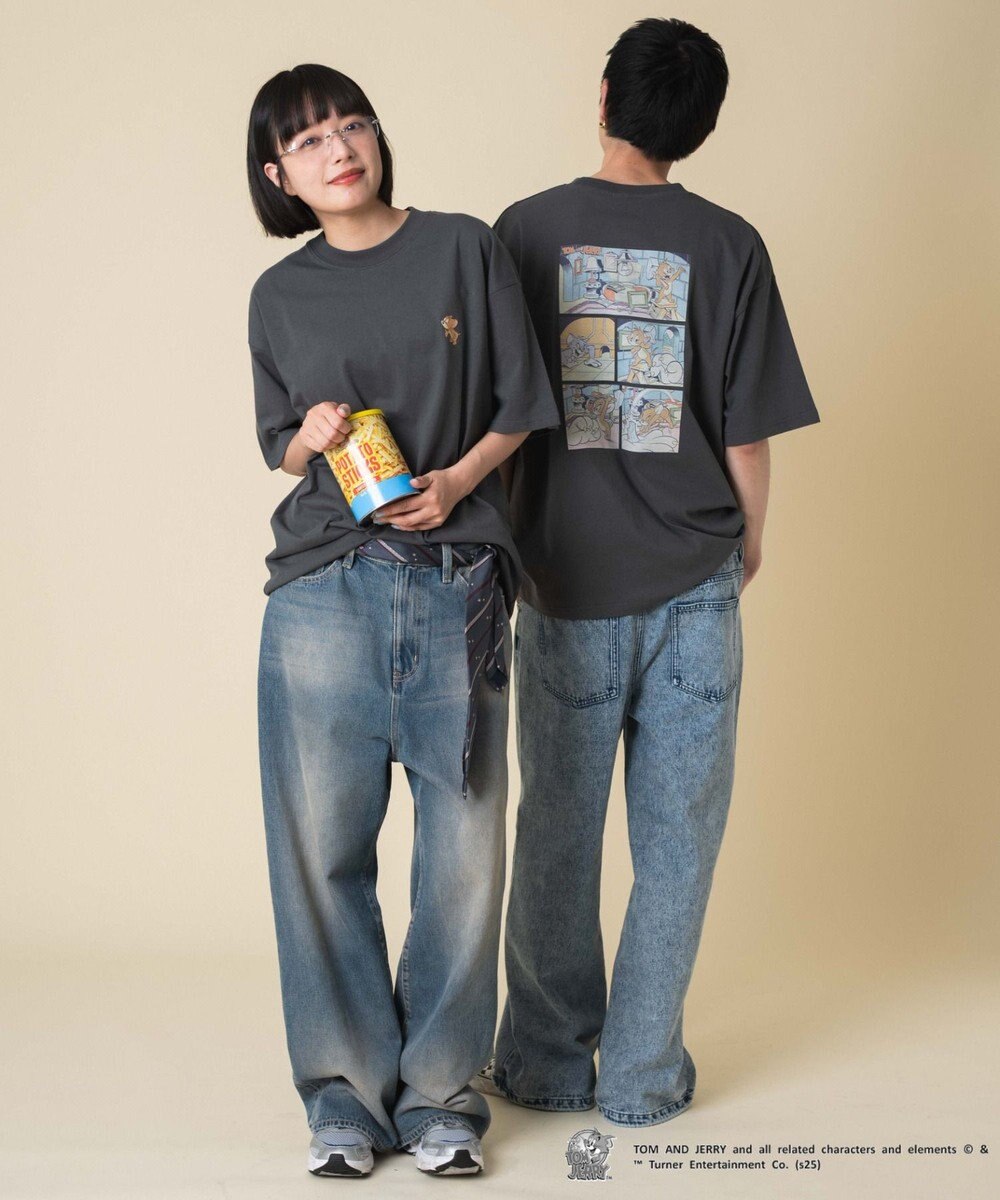 WEGO 【新柄追加/ユニセックス着用アイテム/SMLサイズ展開】TOMandJERRYグラフィックT（S） 