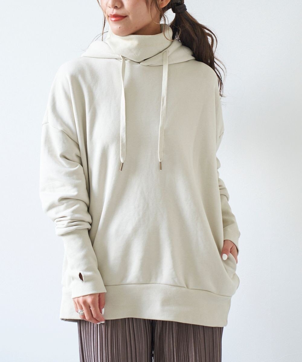 OP／FILA 【OP】ネックウォーマー付き裏毛パーカー 