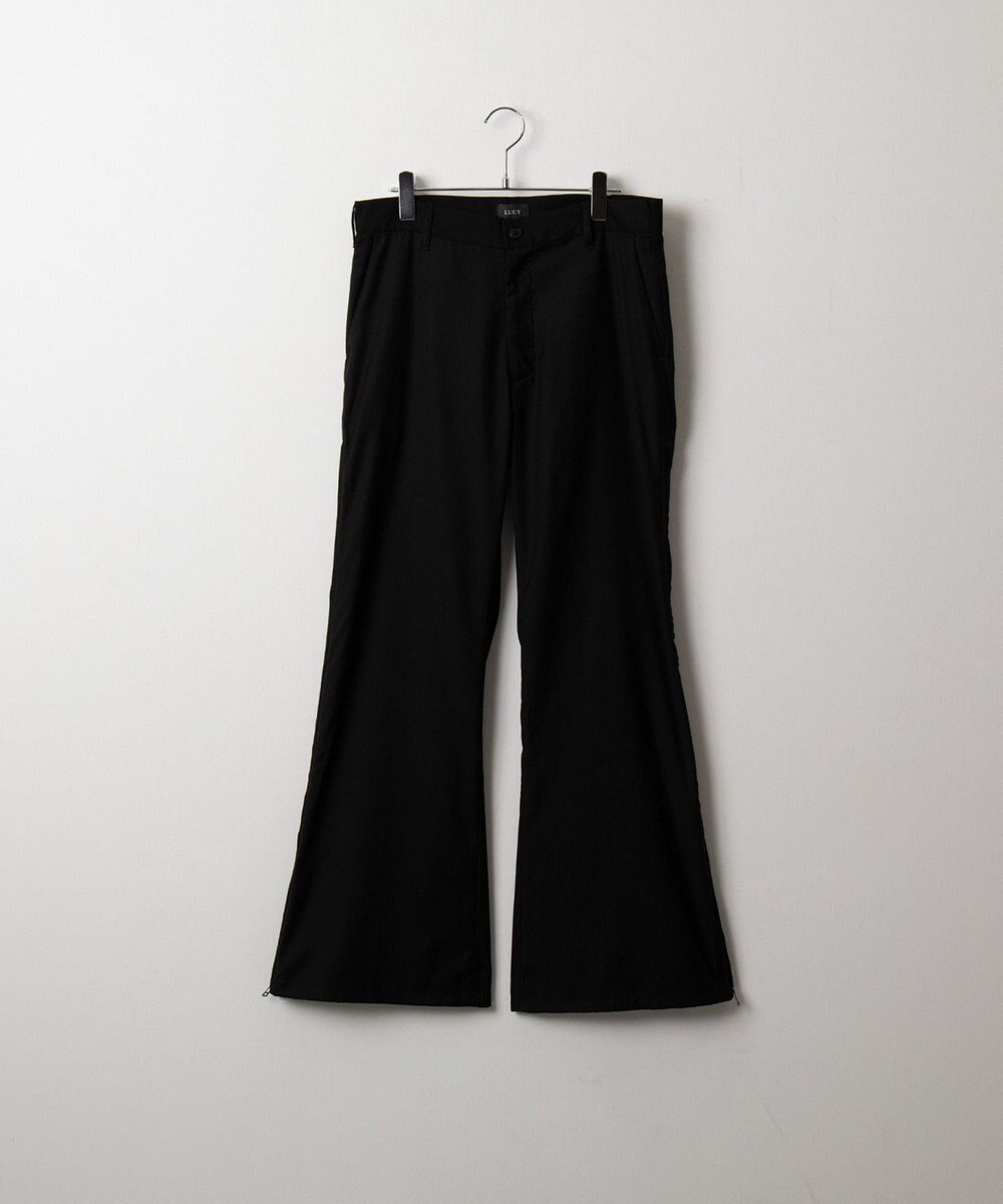 WEGO 【ユニセックス着用ITEM】サイドZIPフレアスラックス 