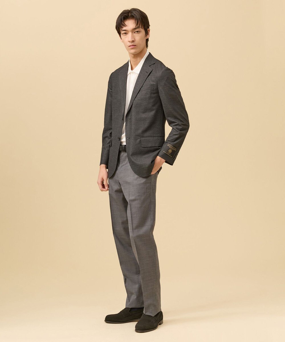 J.PRESS MEN 【洗える / 高通気性 / ストレッチ性 / 防シワ】プレーンウィーブ スラックス / ノータック 