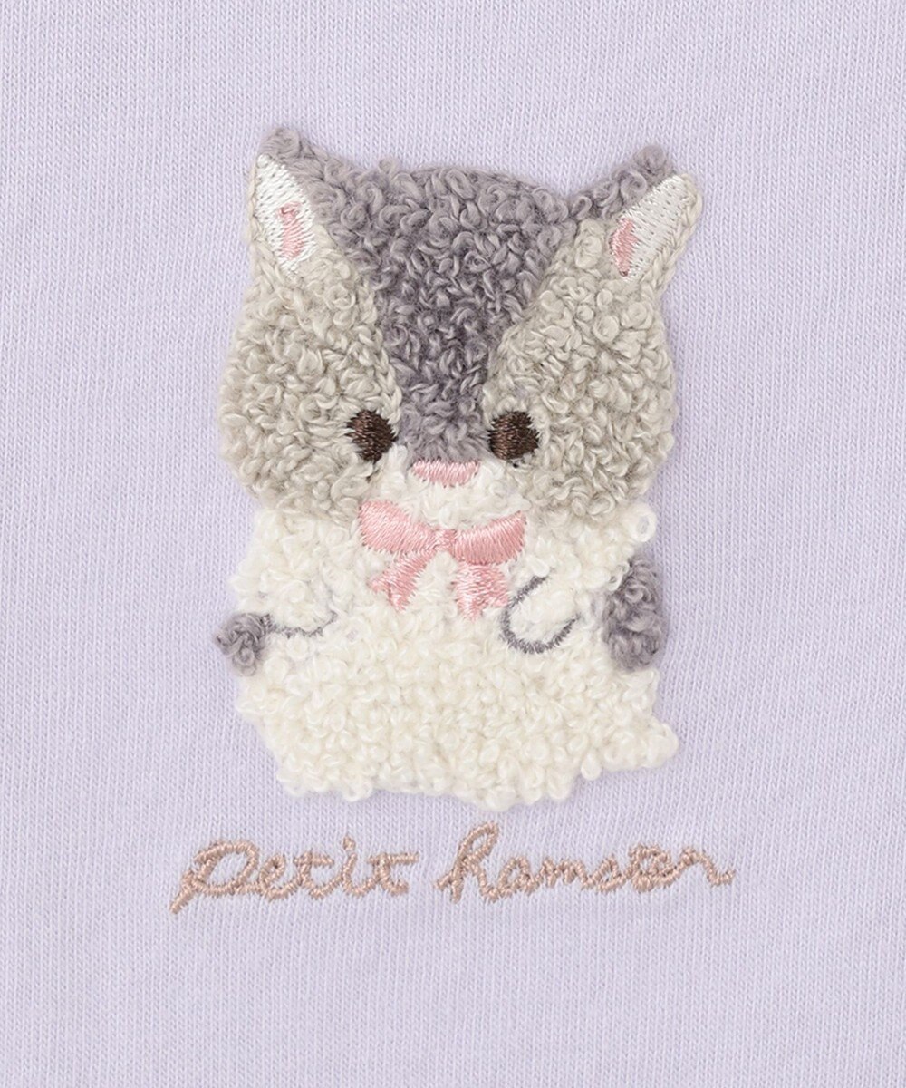 ANY KIDS オーガビッツアニマルサガラ刺繍Ｔシャツ 