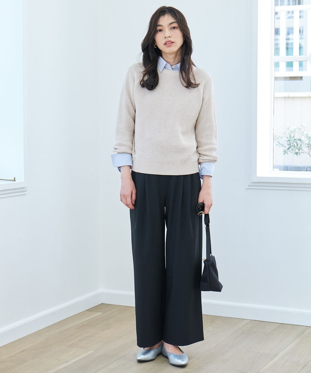 ANY 【手洗い可/UVカット】シャイニーコットンニット 