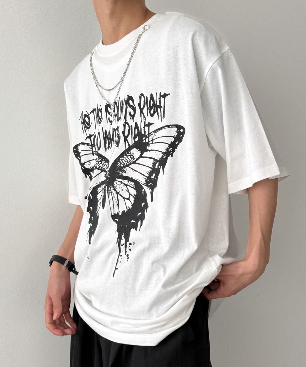 WEGO アクセ付きハードグラフィックT（SS） 