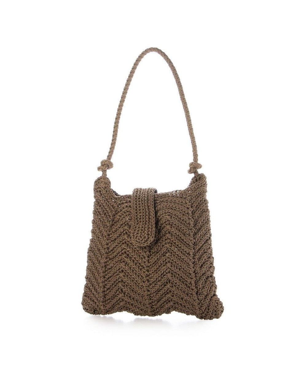 UNBILLION カシュカシュ cachecache / 山波編みトート カゴバッグ 