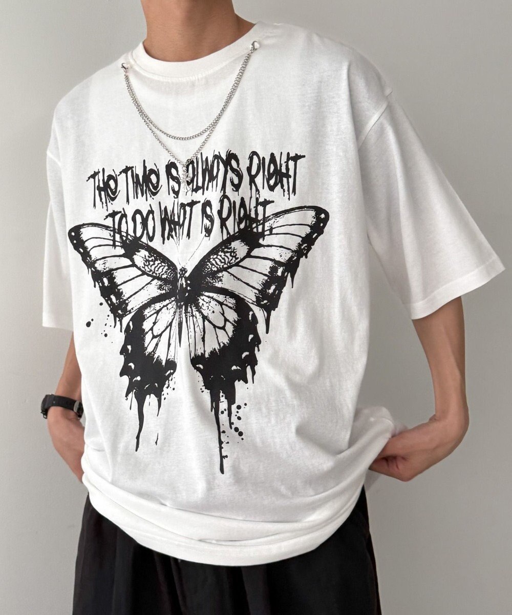 WEGO アクセ付きハードグラフィックT（SS） 