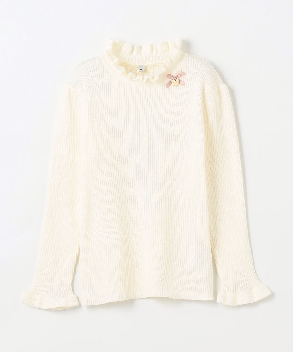 ANY KIDS 首フリルしあわせタッチニット 