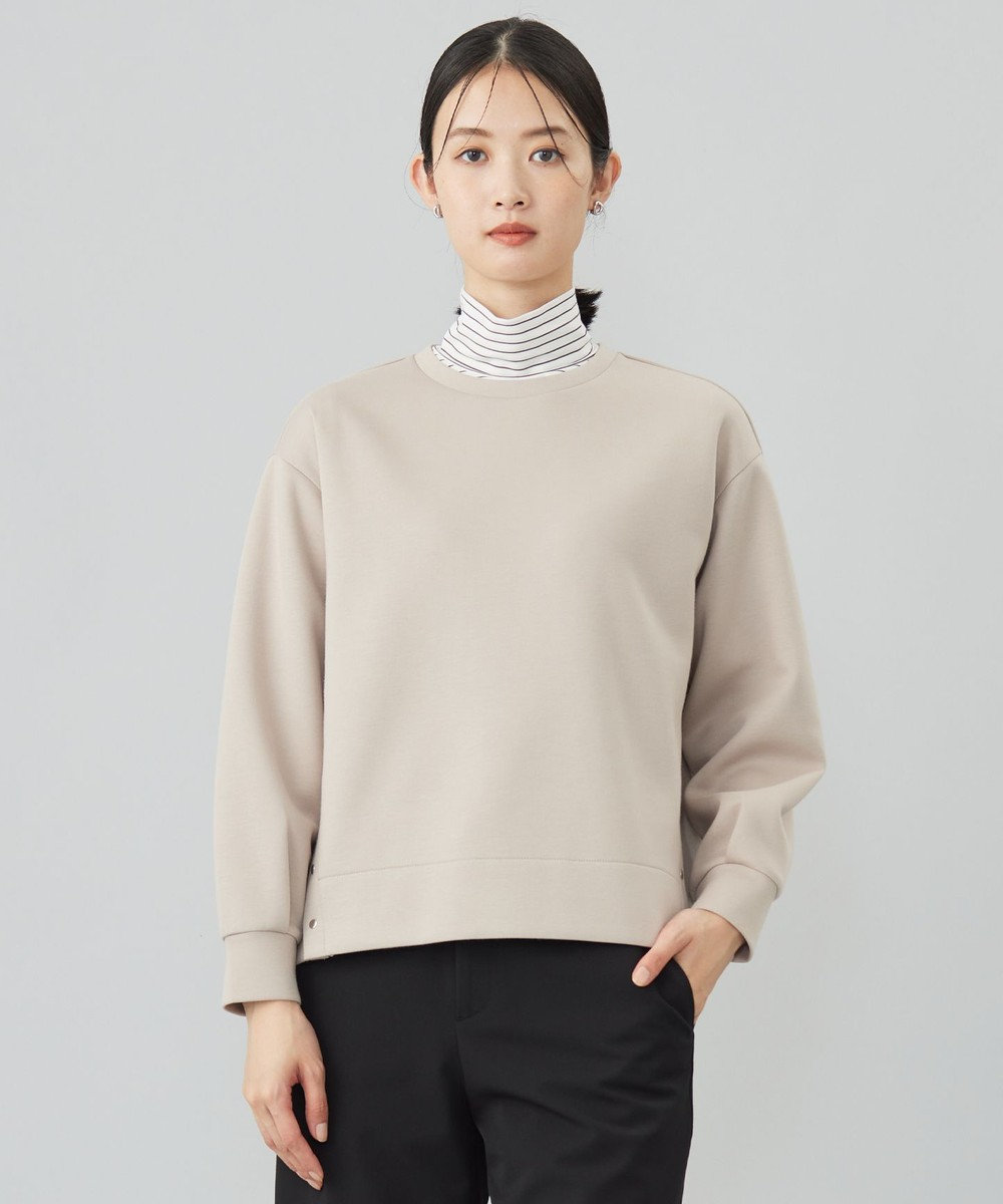 J.PRESS LADIES S 【WEB限定カラーあり】ダンボールニットジャージー カットソー グレージュ系