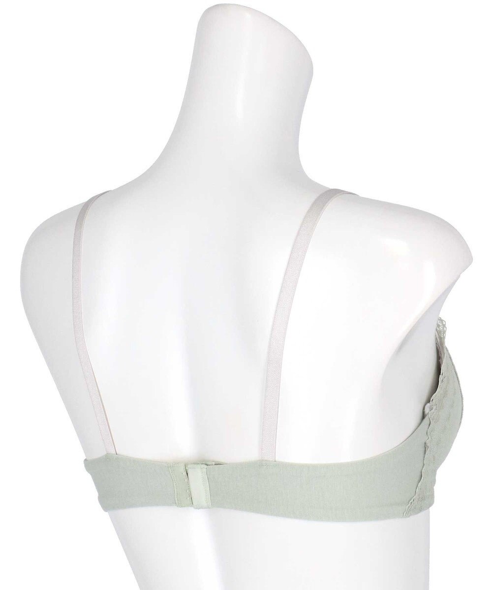 une nana cool リニューアル【綿混】ビタードットコットン 3/4カップブラ 