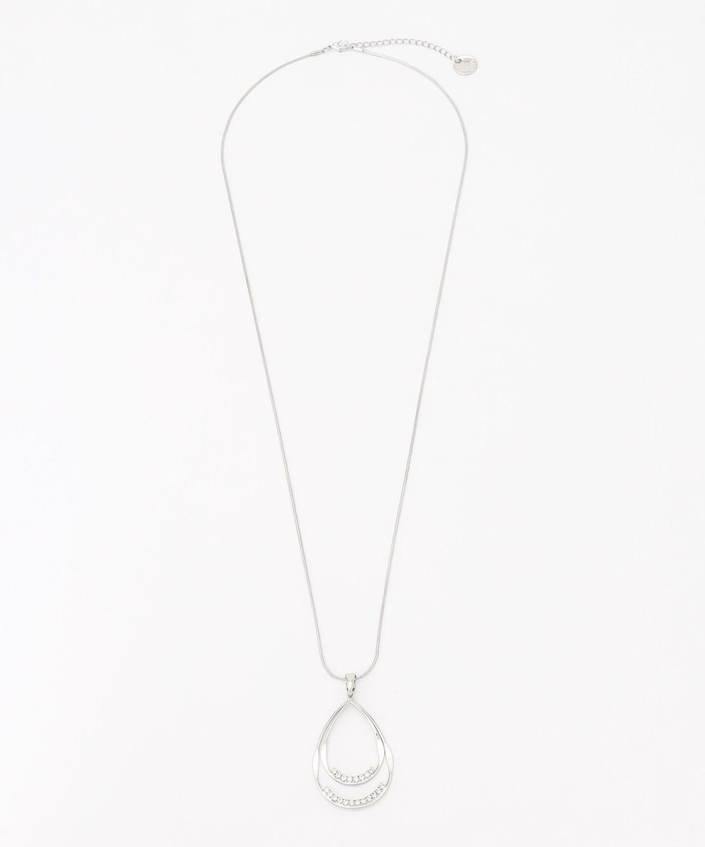 ANY SIS ストーンラインドロップ ネックレス 