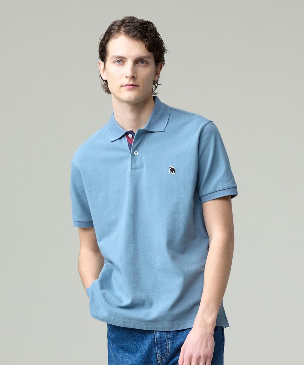 J.PRESS MEN 気品と愛嬌のバランスが抜群！【J.PRESS人気NO1ポロシャツ】 バックブルカノコレジメン ポロシャツ 