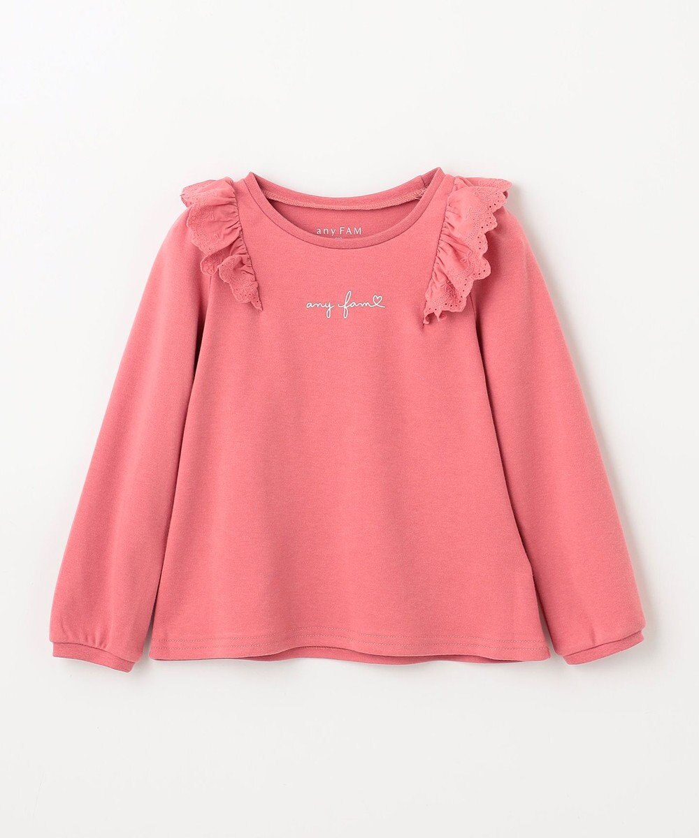 ANY KIDS 肩レース長袖Tシャツ 