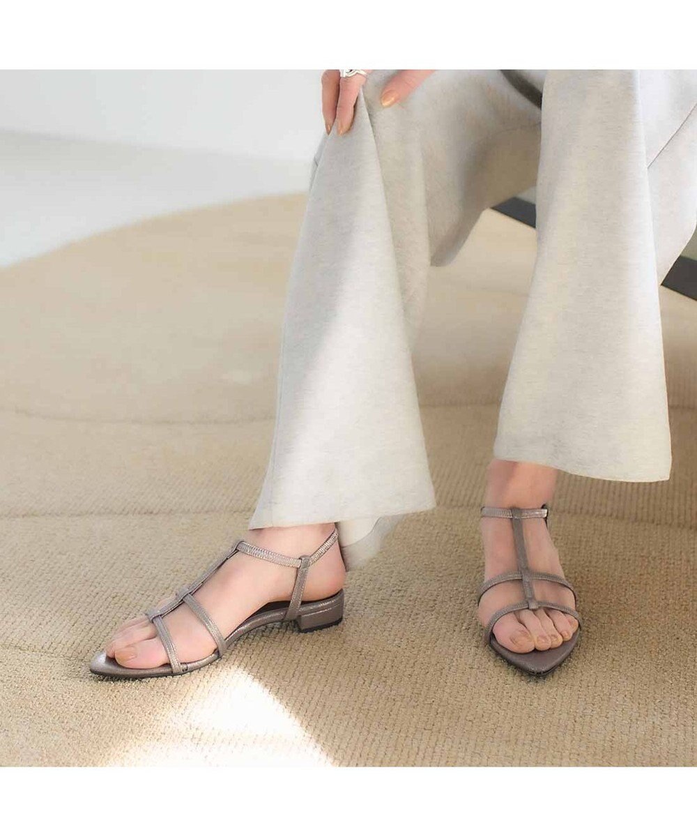 MODE ET JACOMO <carino>ポインテッドトゥTストラップサンダル 