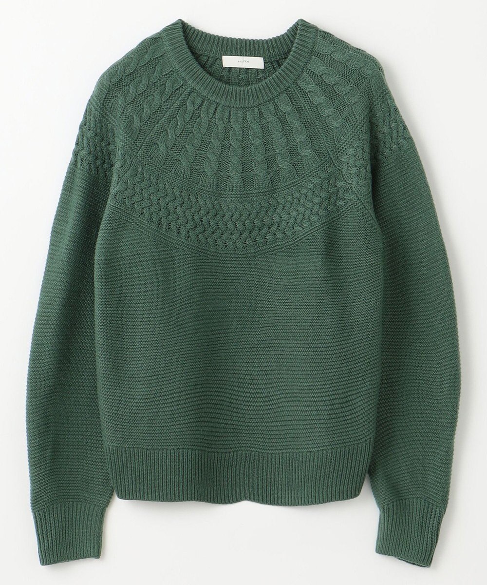 ANY 【洗濯機可能】ソフトアクリル求心ニット 