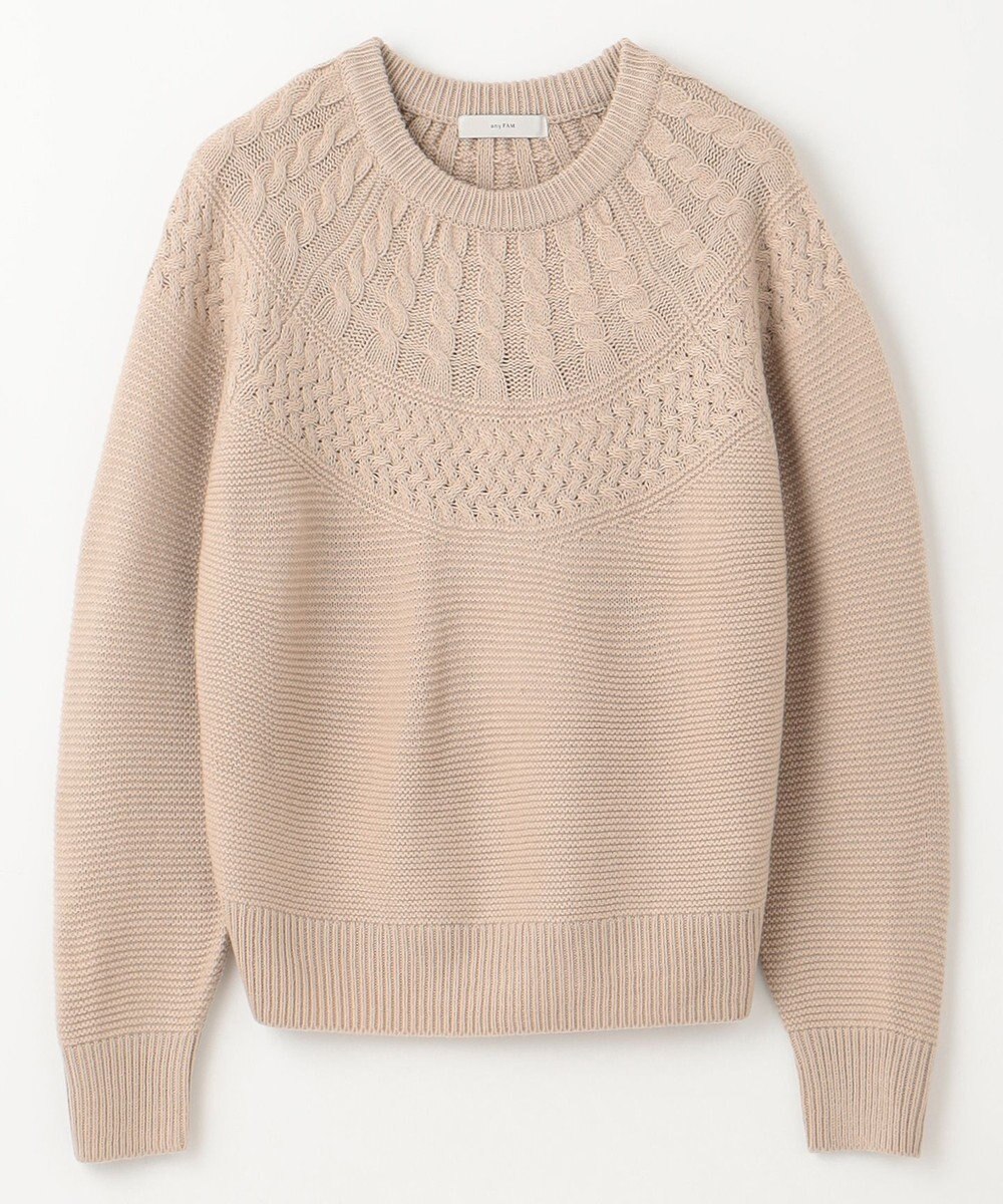 ANY 【洗濯機可能】ソフトアクリル求心ニット 