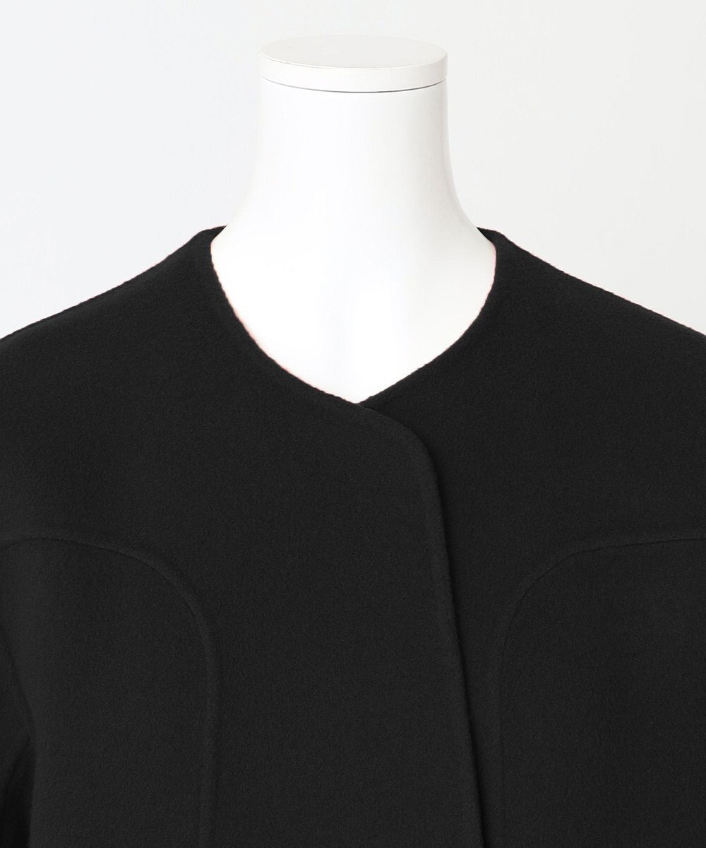 23区 S 【R(アール)】ウールリバー ノーカラー コート 