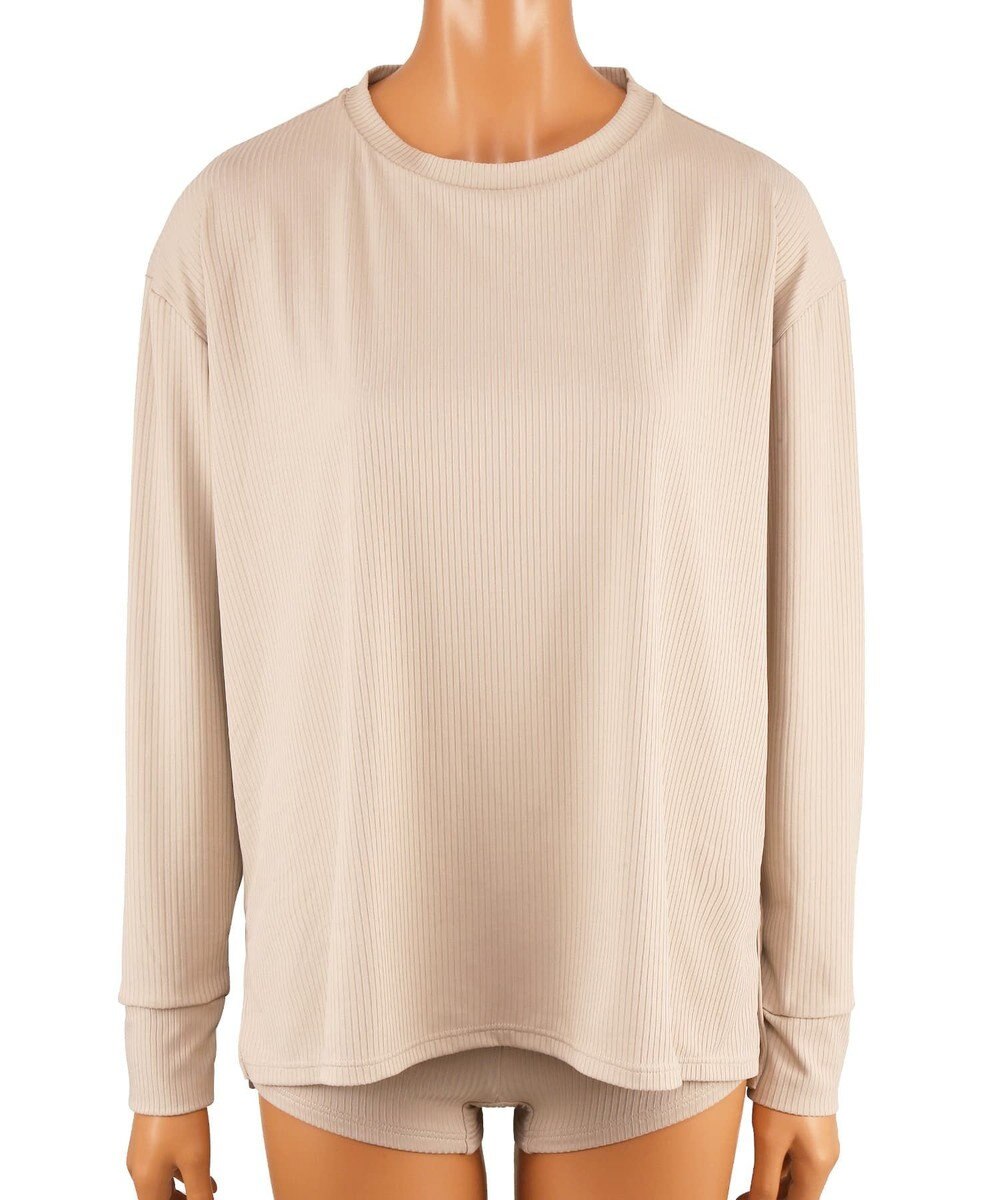 San-ai Resort（三愛水着楽園） WEB限定【紫外線カット(UPF50＋)】リブ素材ラッシュガード付 4点セット水着 