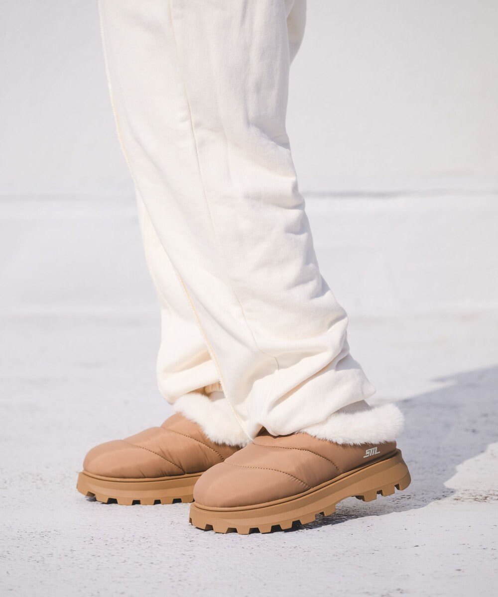 STEVE MADDEN FIRE PLACE 厚底キルティングファーシューズ 