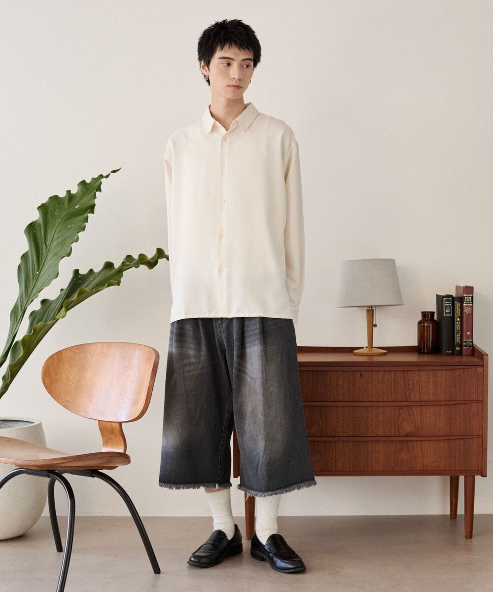 WEGO ルーズシルエットボックスシャツ（LS） 