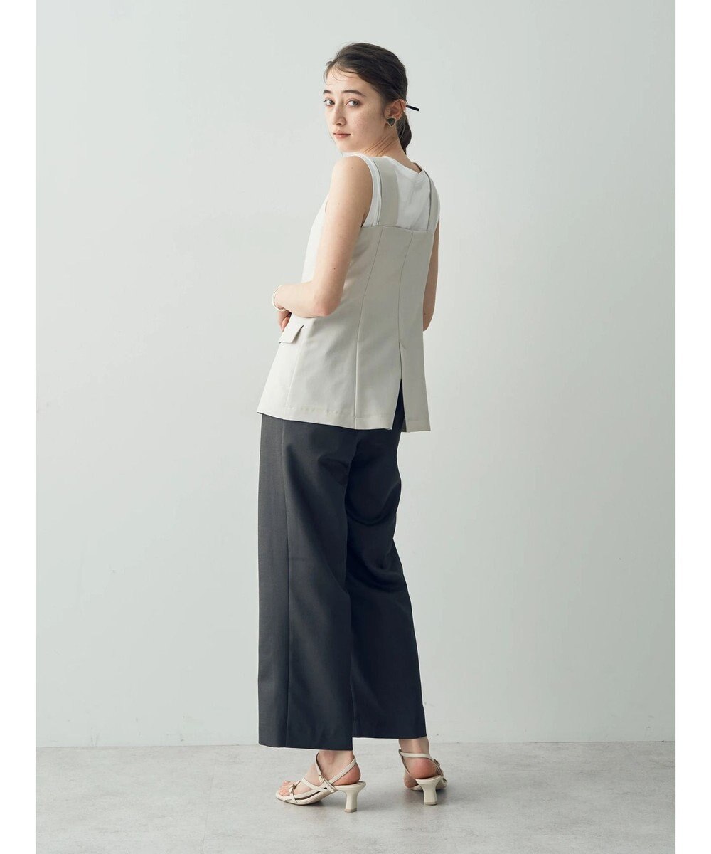 YECCA VECCA リネンライクビスチェベスト 