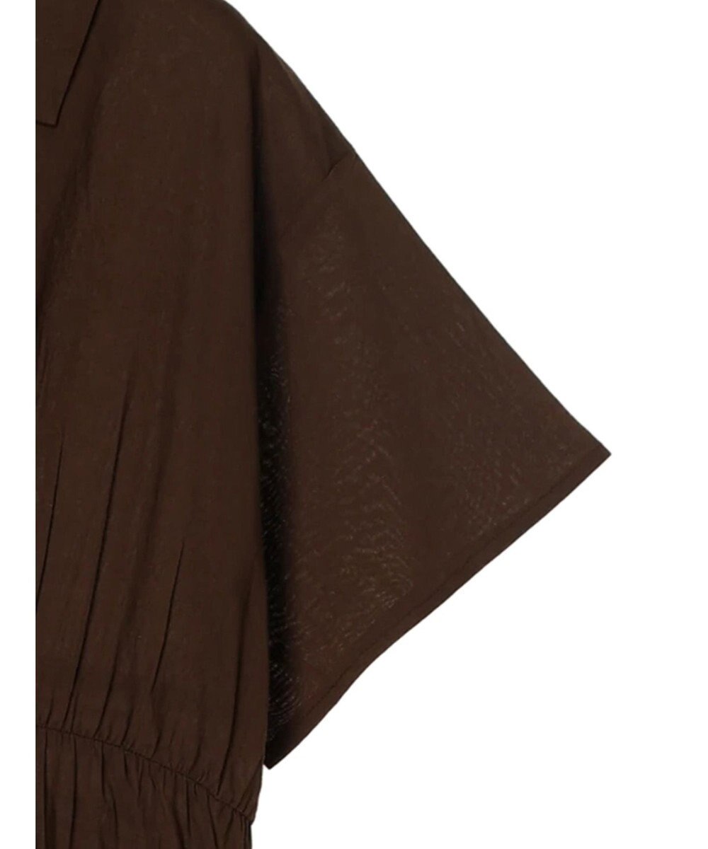 CRAFT STANDARD BOUTIQUE インド綿オープンカラーワンピース 