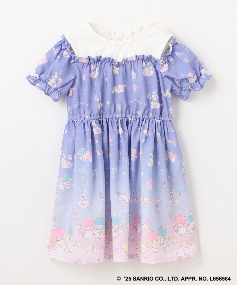 ANY KIDS 【any FAM× リトルツインスターズ 】キキ&ララ オン・オフショルダーワンピース 