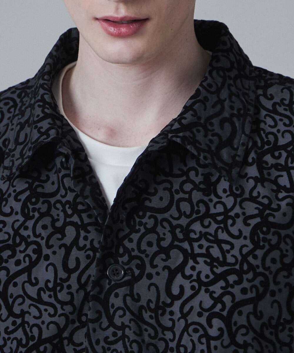 WEGO モールプリントシアーシャツ 