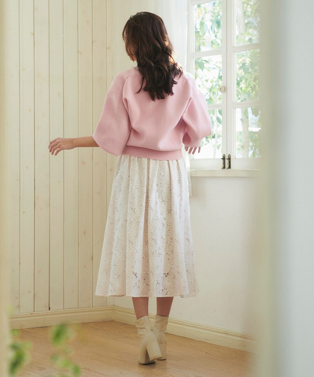 Feroux フラワーオパールレース スカート 