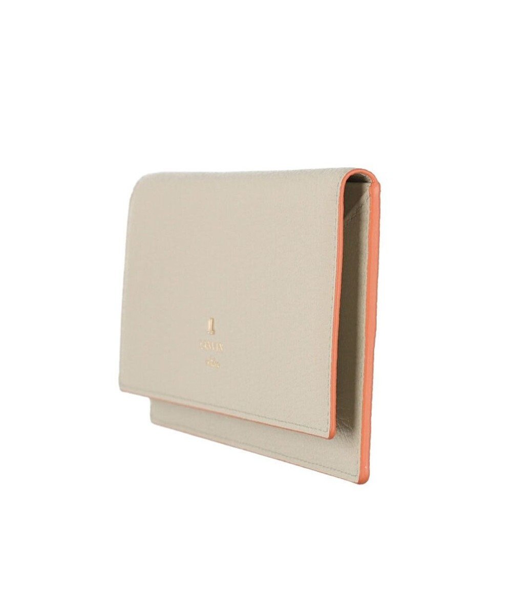 LANVIN en Bleu リム 被せ薄マチ長財布 