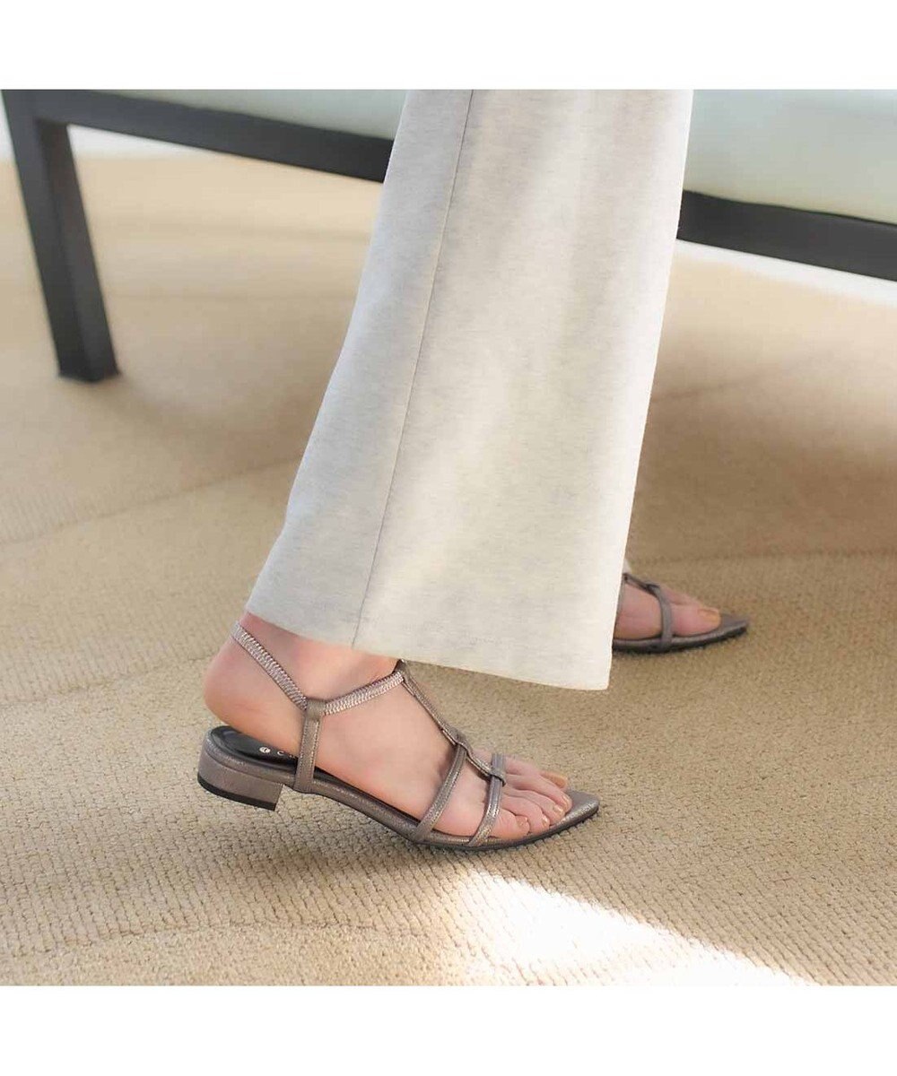 MODE ET JACOMO <carino>ポインテッドトゥTストラップサンダル 