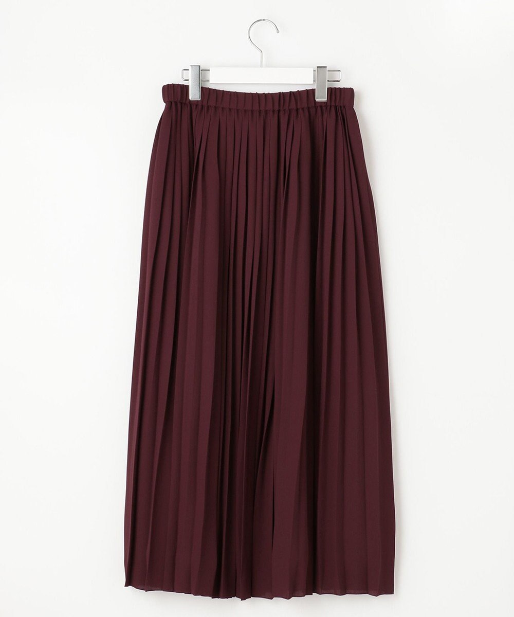 自由区 バックサテンアムンゼン プリーツスカート 