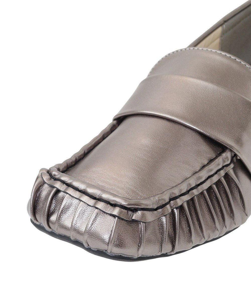 Green Parks ・ｒｉｃｈ　ｂｌｕｅ　ヒールローファー 