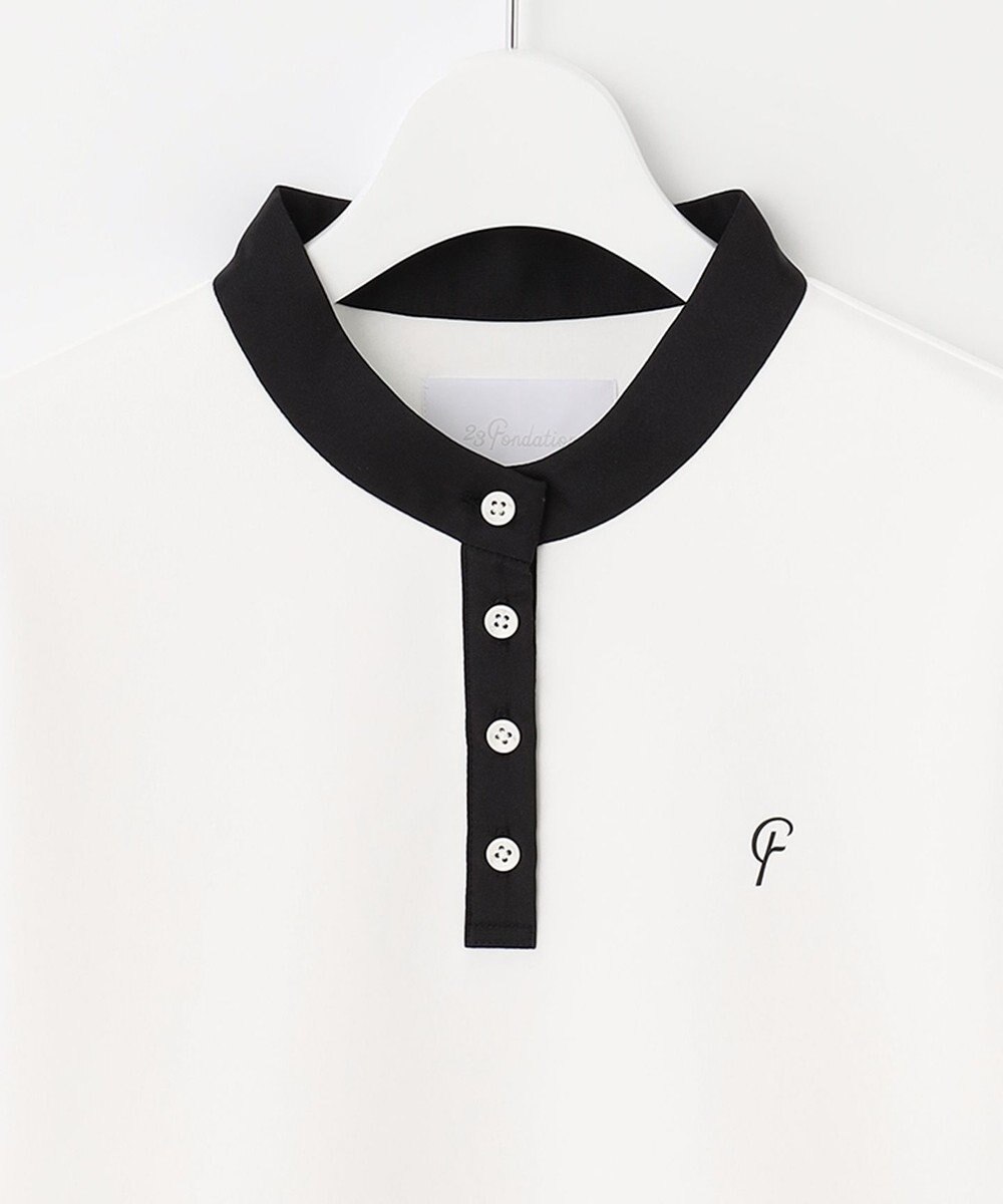 23区GOLF 【23Fondation】【WEB&一部店舗限定】クレリック モックネックシャツ 