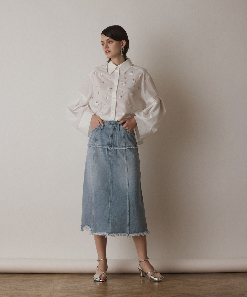 GRACE CONTINENTAL デニムタイトスカート 